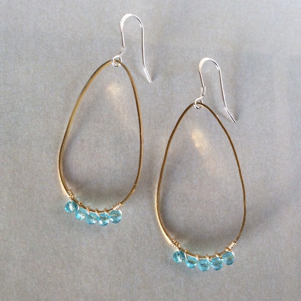 Sundance charm Sterling Silver Topaz earrings